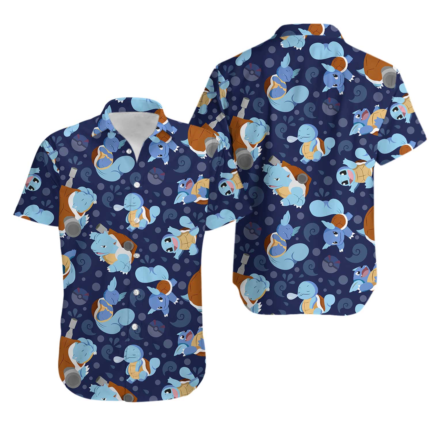 Squirtle Evolution Shirt Water Type Beach Shirt Anime Shirt Squirtle Gifts