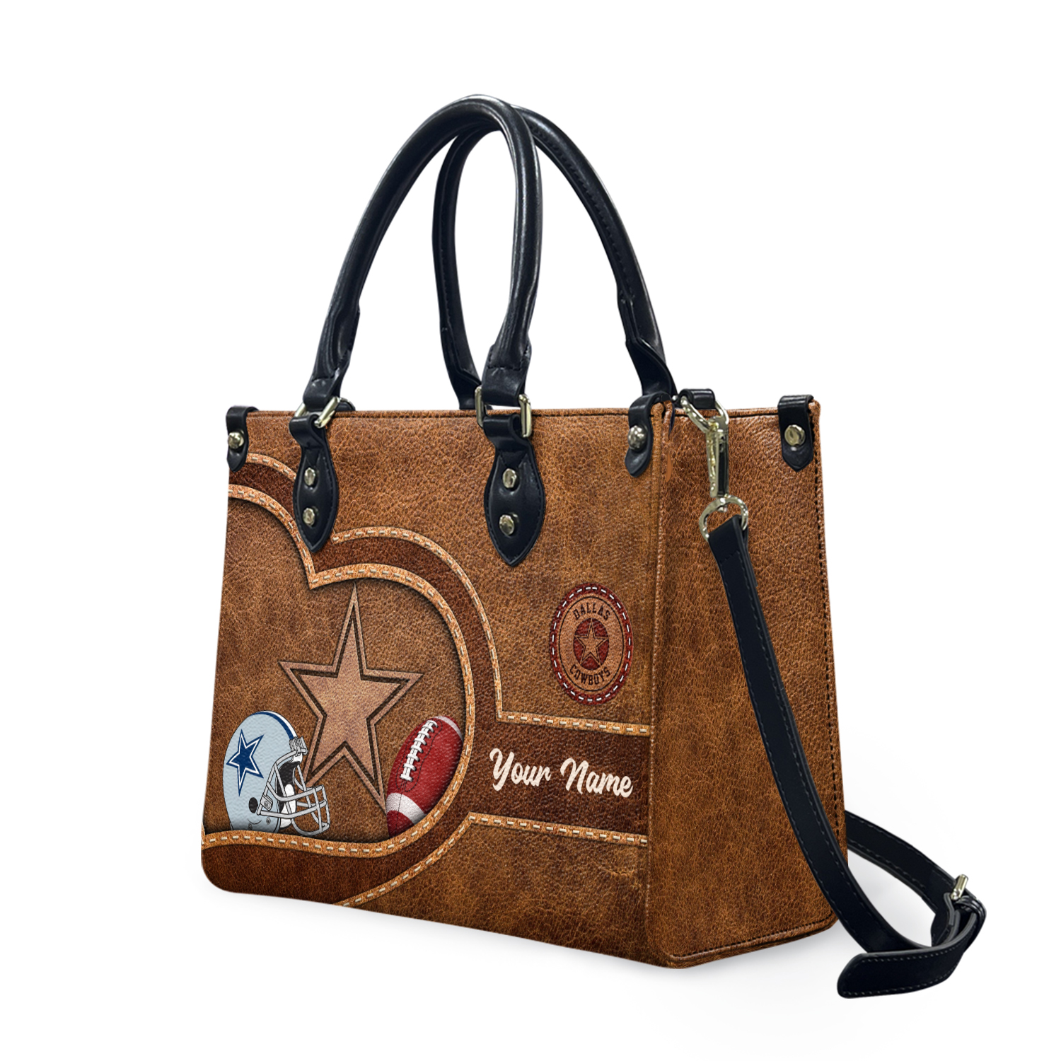 Personalized Dallas Football Team Cowboyss Leather Handbag Gift