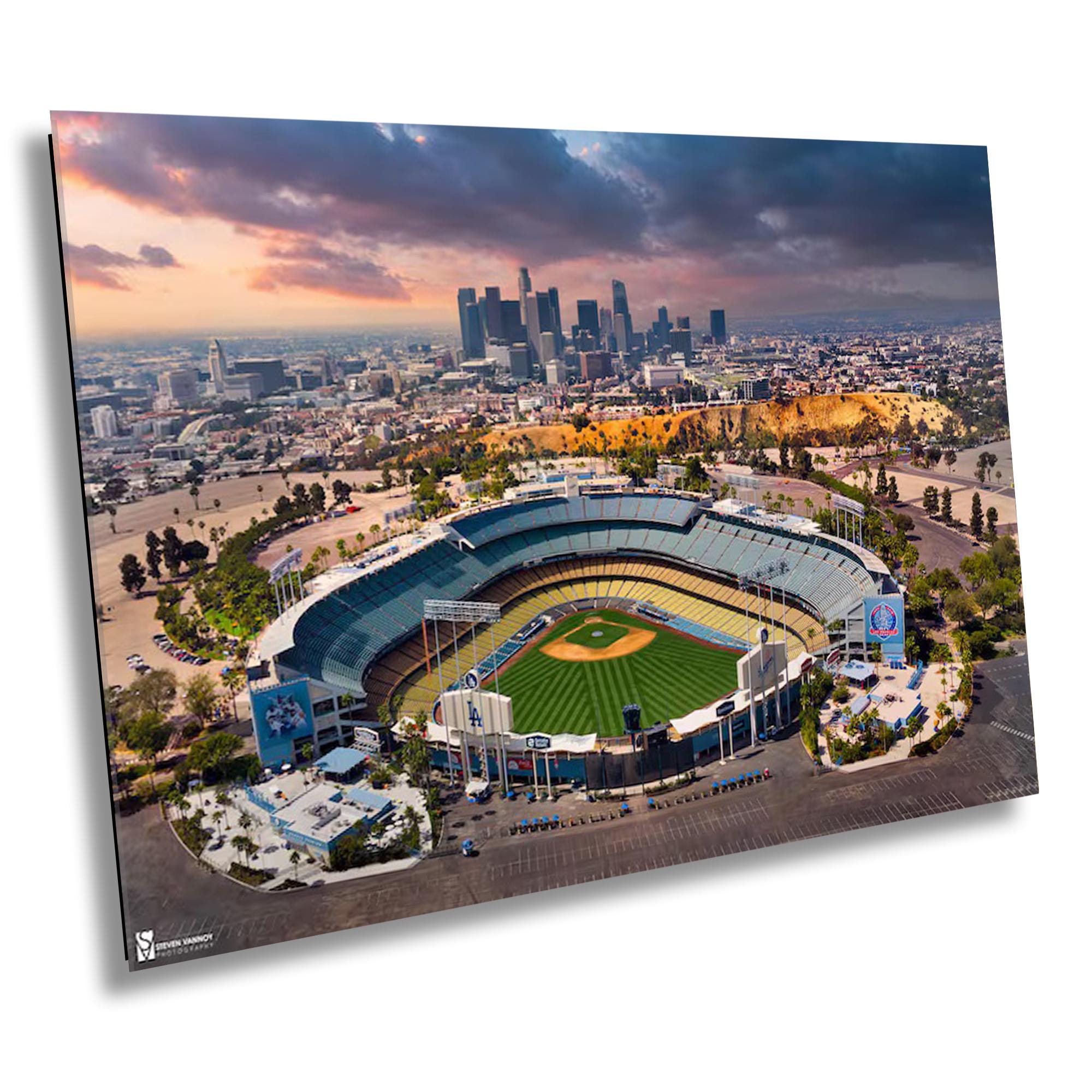 World Champions Dodgers, Dodgers Stadium, Baseball Poster Print, Canvas Print, Man Cave Photo, Game Room Photo, Metal Print, Canvas Print