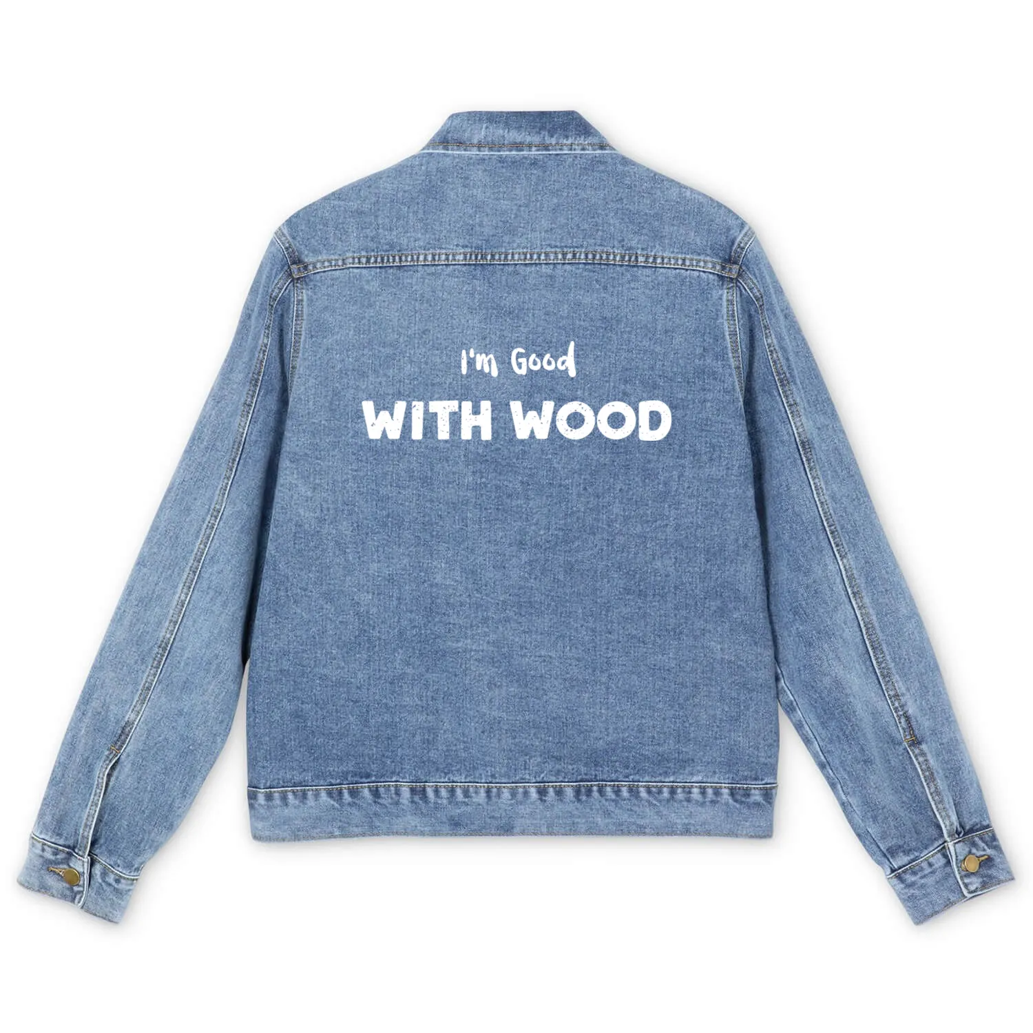 I'm Good With Wood - Carpenter Men's Denim Jackets