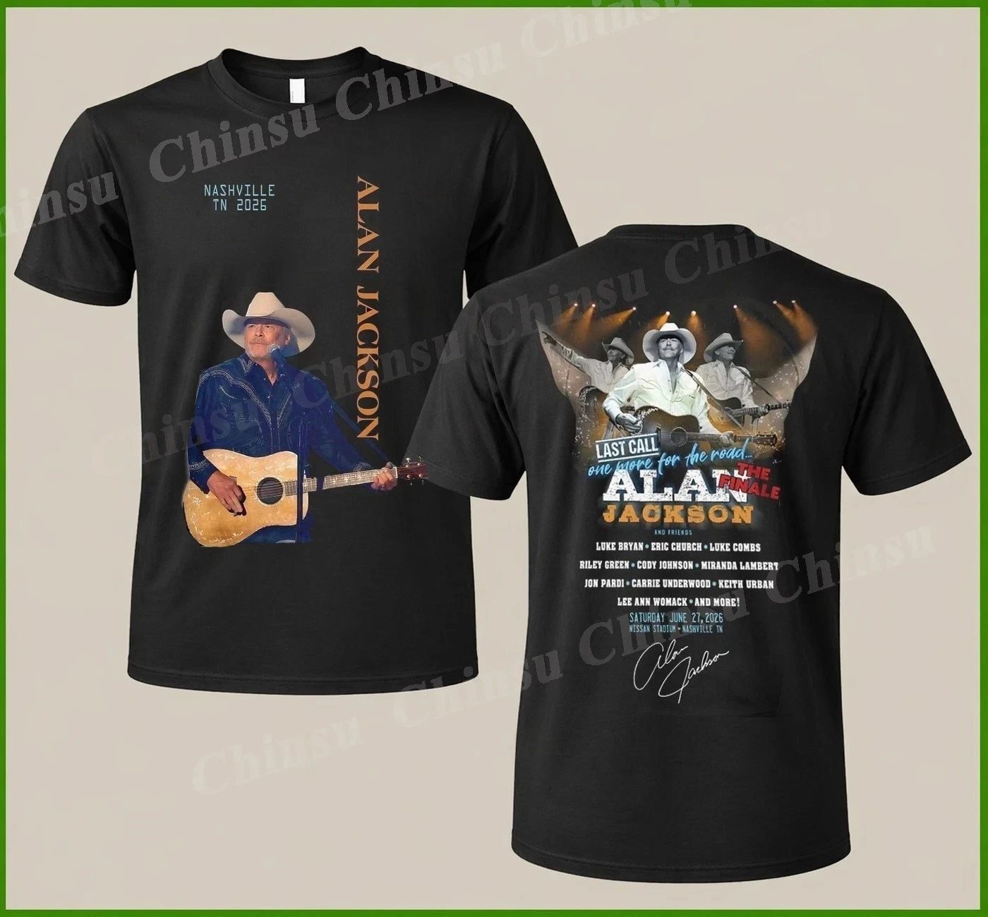 Alan Jackson Last Call One More For The Road Tour Nashville 2026 T-Shirt Gif Fan