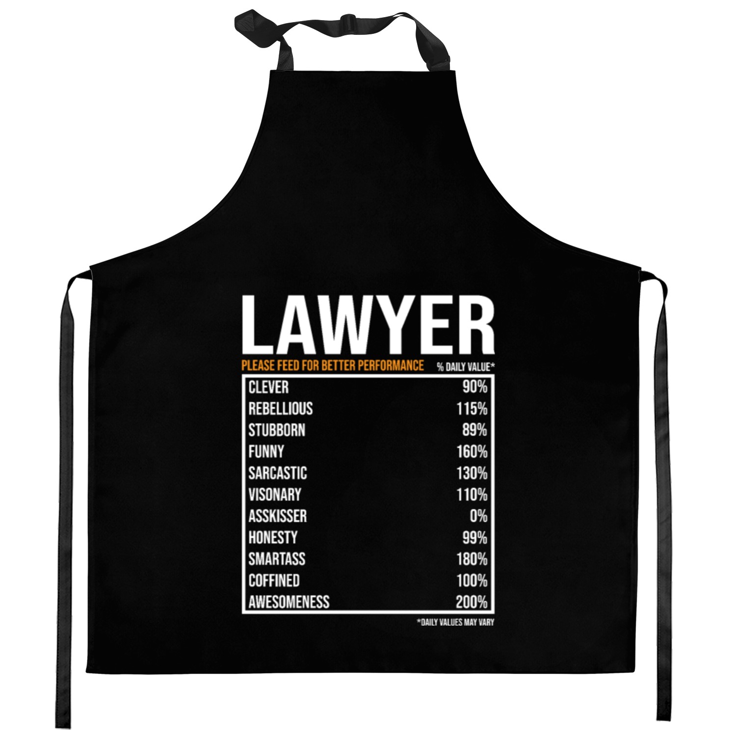 Lawyer Daily Value funny Lawyer Kitchen Aprons