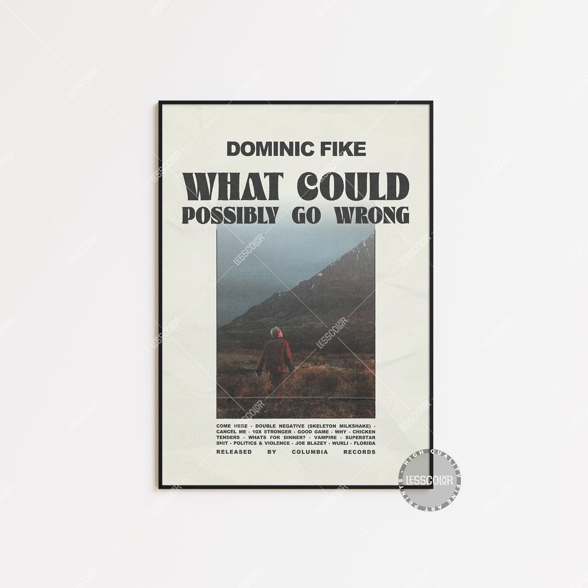 Dominic Fike Posters / What Could Possibly Go Wrong Poster/ Album Cover Poster / Tracklist Poster Print Wall Art, Custom Poster