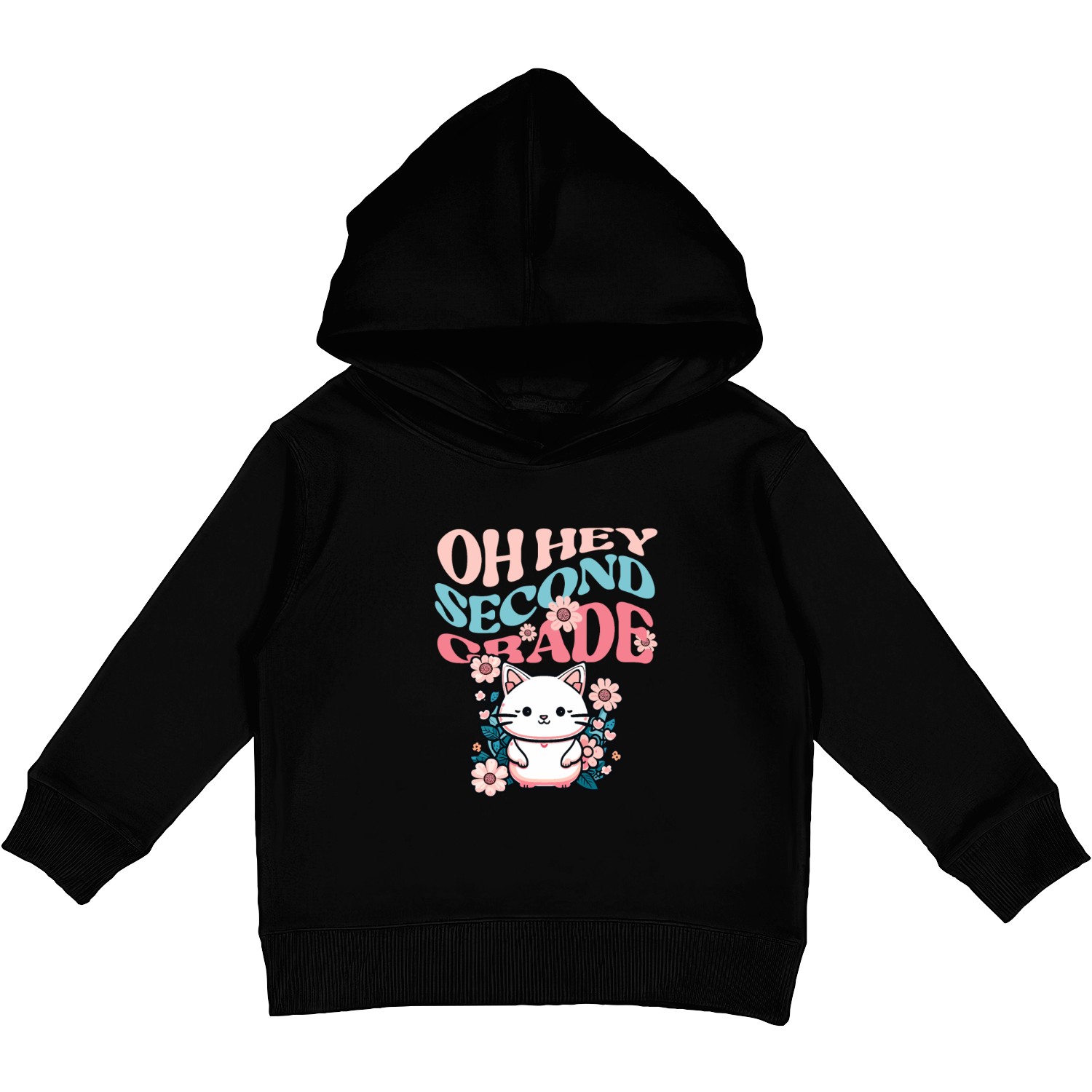OH HEY 2nd grade , second grade back to school Kids Pullover Hoodies