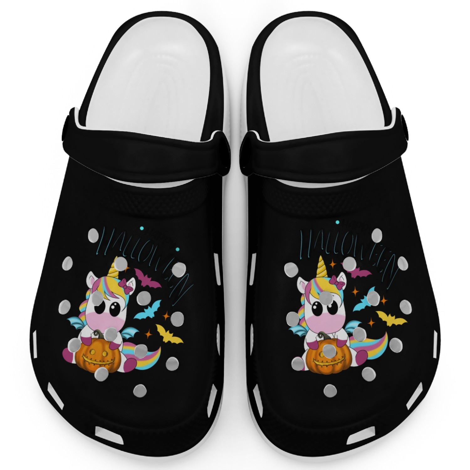 Bat Unicorn - Happy Halloween Clogs