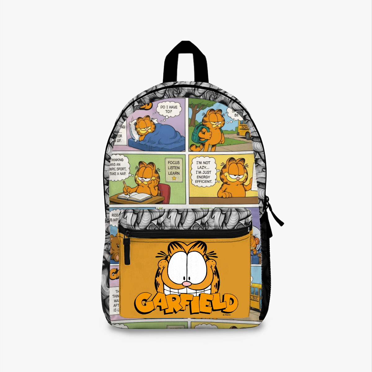 Garfield Comic Strip Backpack | Cartoon Panel Print School Bag
