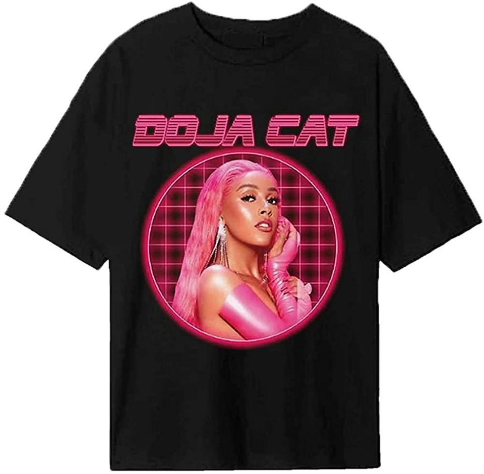 Cat Laser Doja Grid Portrait Lover T-Shirt