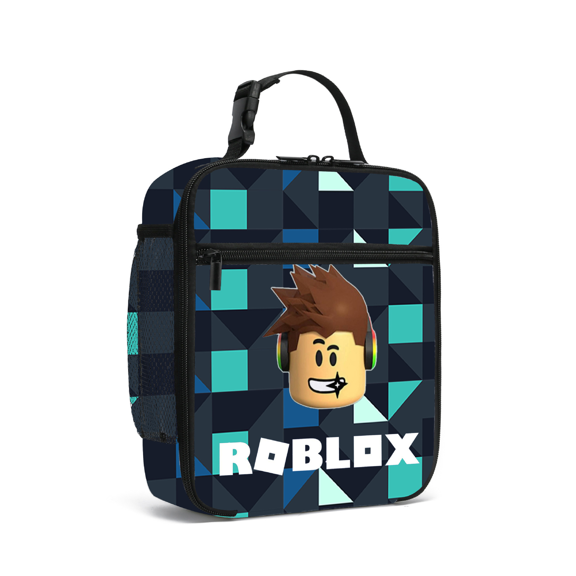 Roblox Kids Lunch Bag with Ice Pack for Elementary and Middle School Students