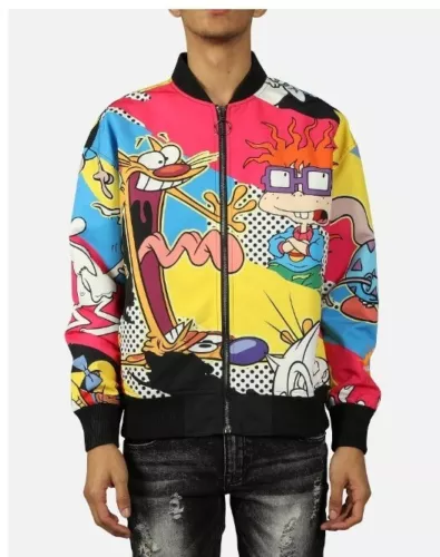 MENS Nick 90s cartoons BOMBER JACKET