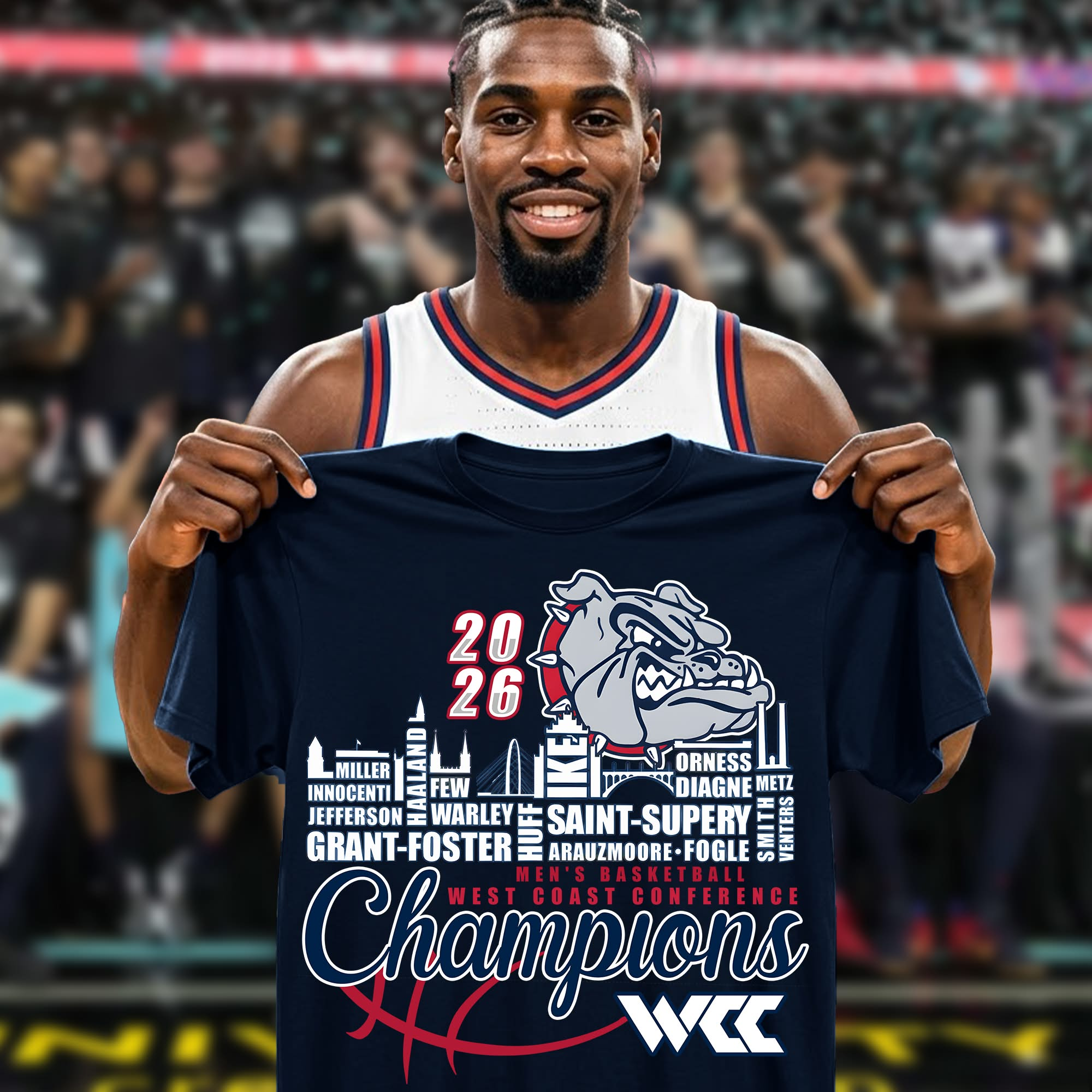Gonzaga Bulldogs 2026 Champions Basketball T Shirt