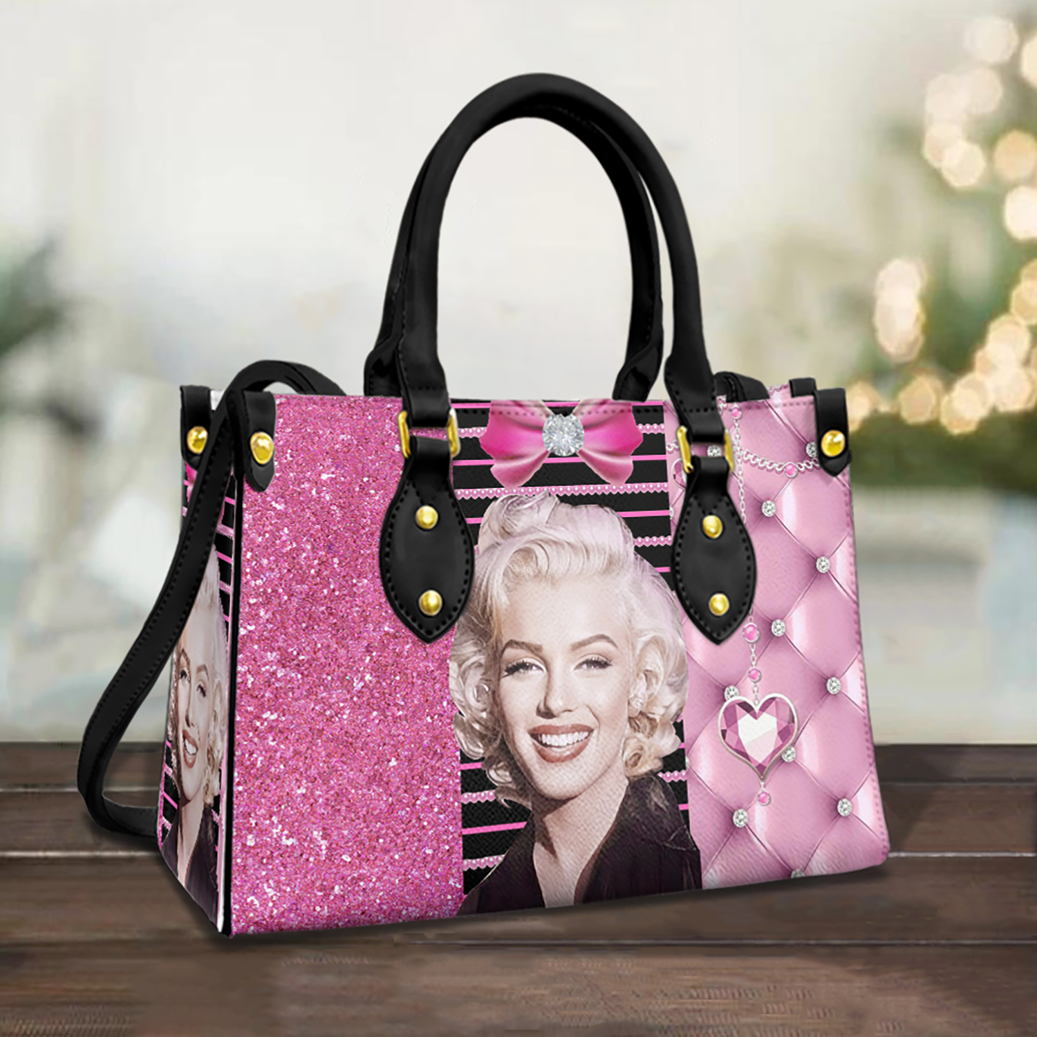 Marilyn Monroe "Pink" Leather Bag, Gift for Women