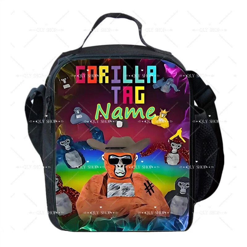 Gorilla Tag Kids Lunch Bag, School Picnic Snack Travel Lunch Box