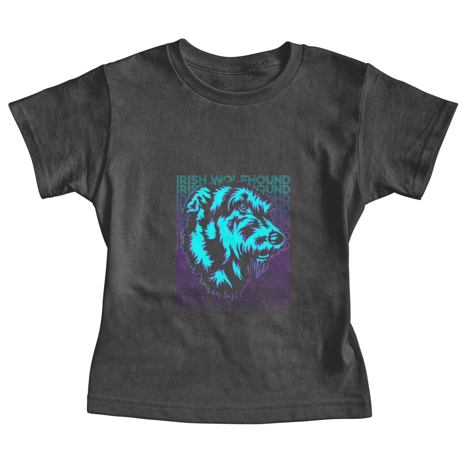 Irish Wolfhound Dog Retro Baby Tees