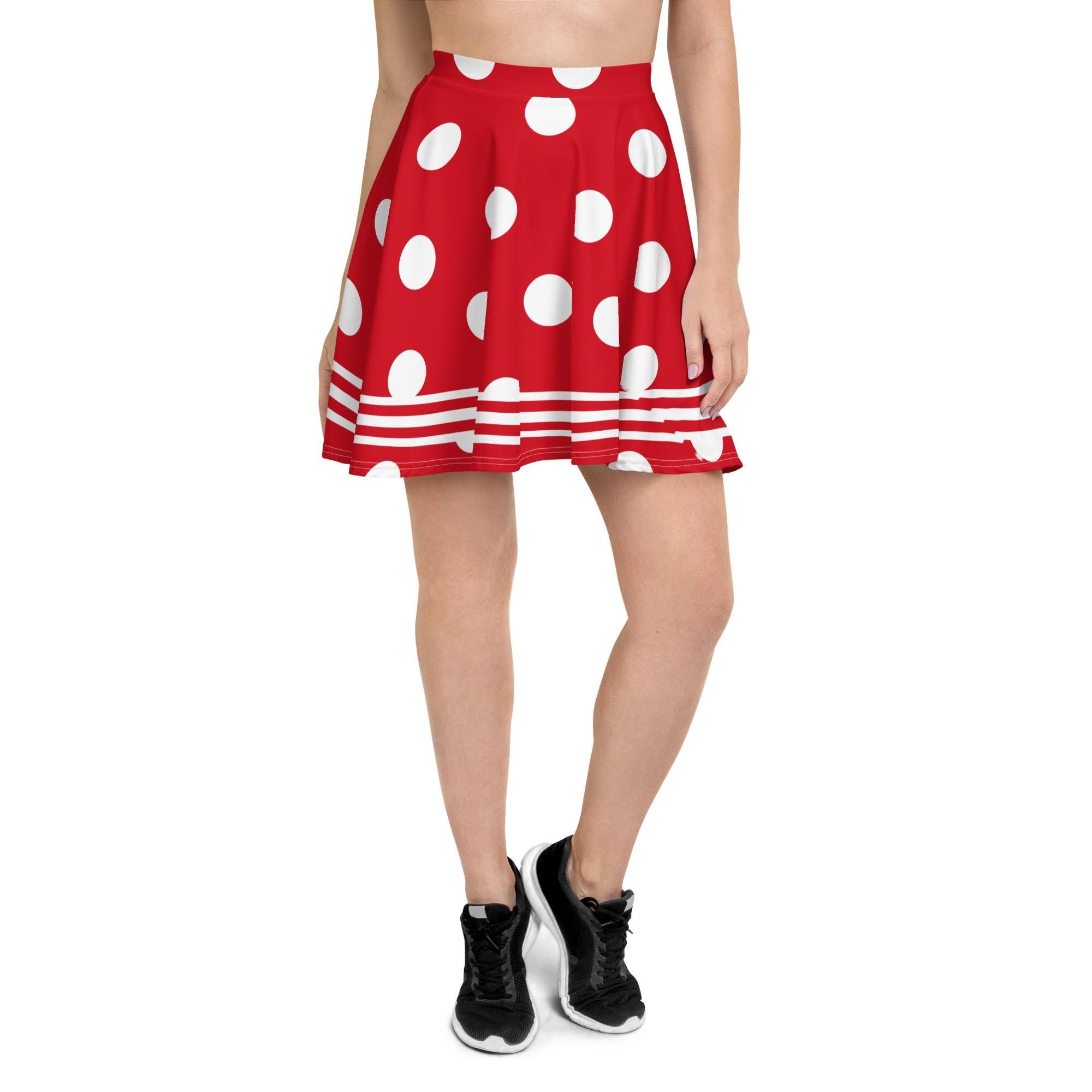Sweet Mouse Cheerleader Running Costume Skater Skirt