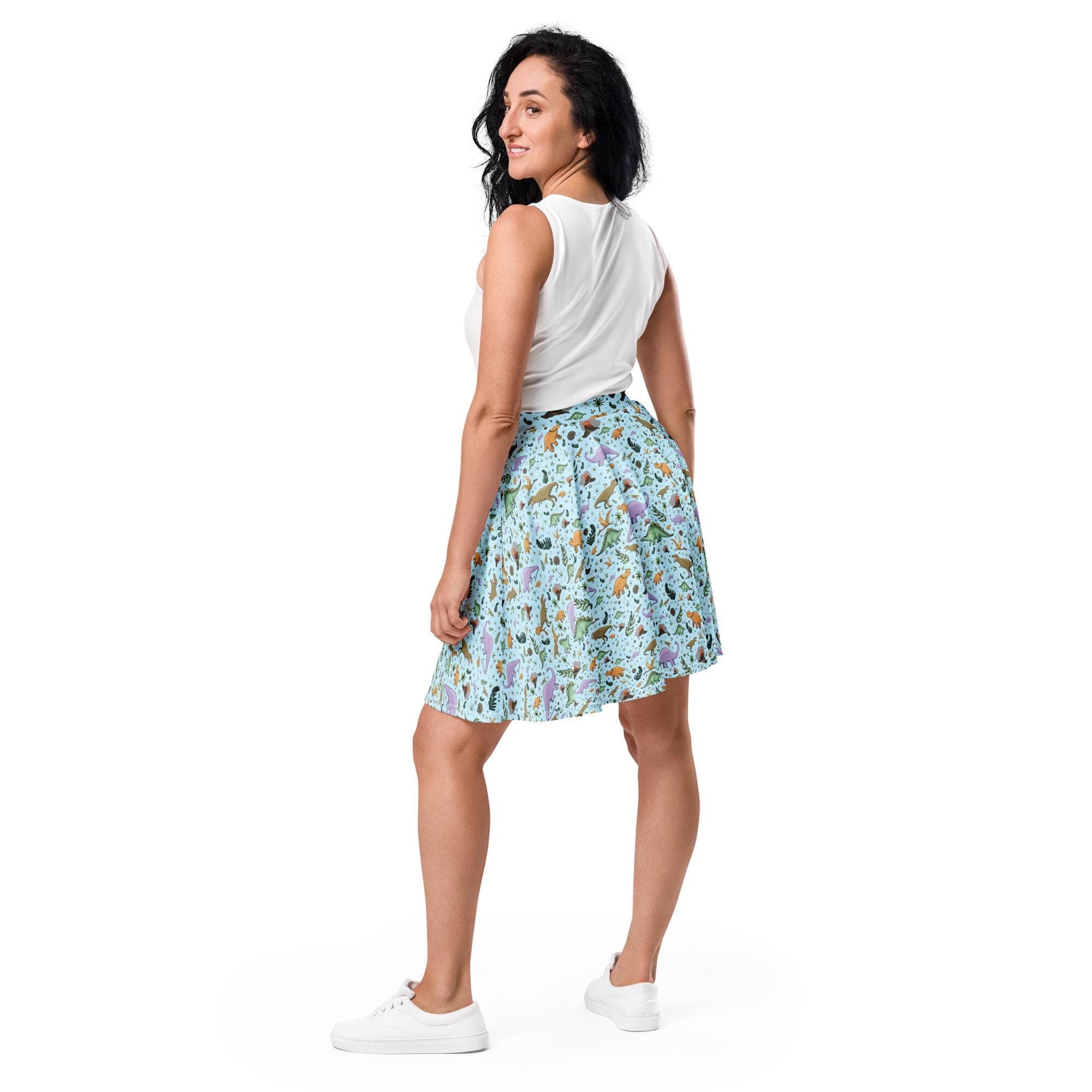 Cute Dinosaur Skater Skirt