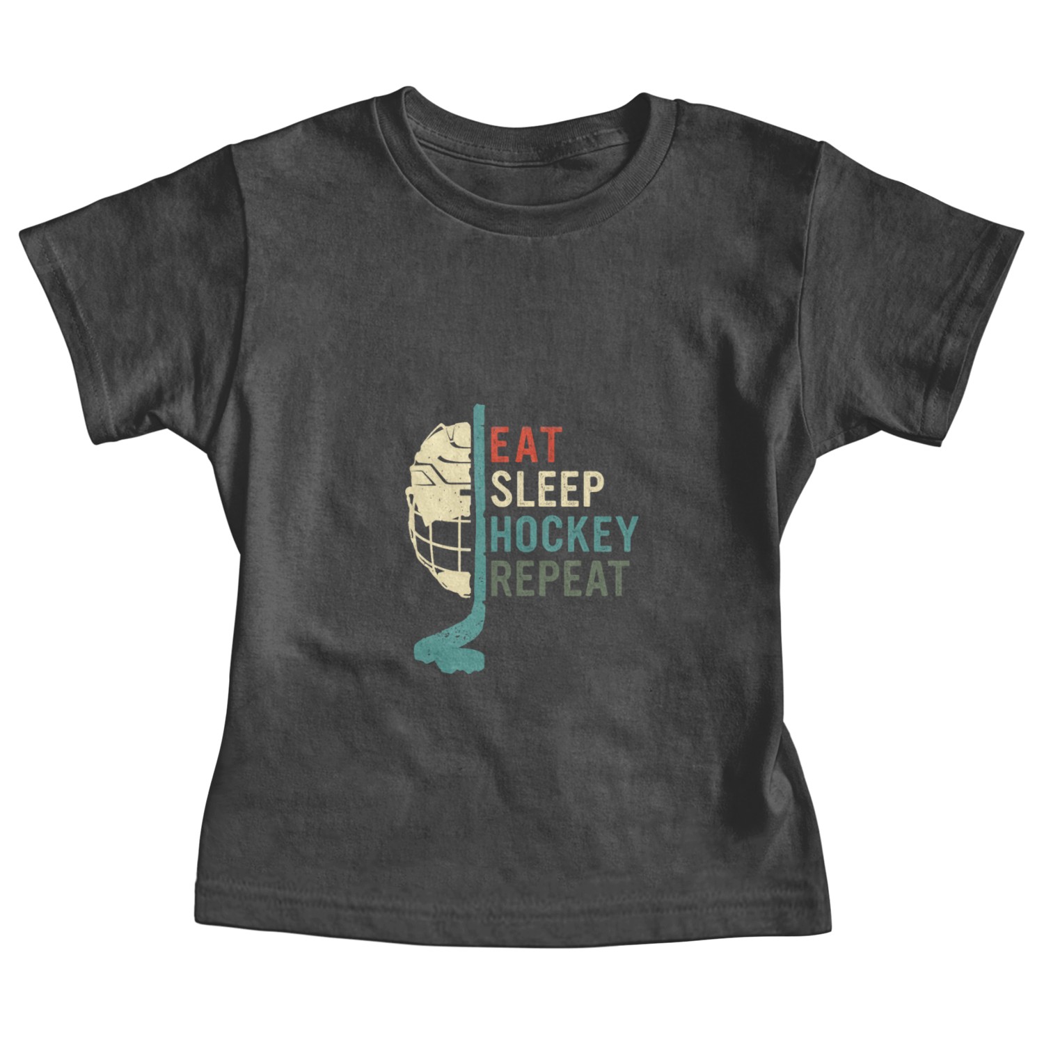Eat Sleep Hockey Repeat Baby Tees