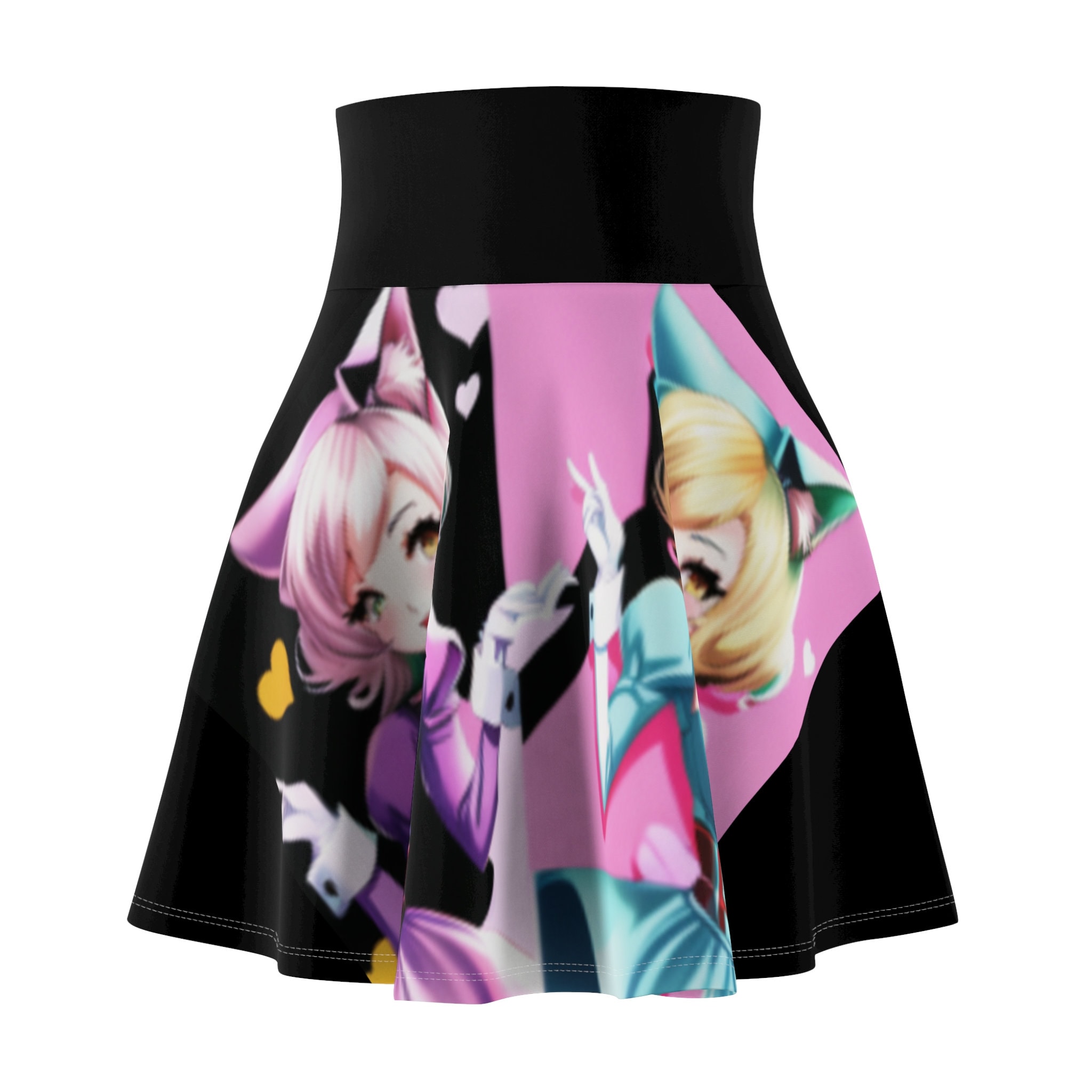 Graphic anime Women's Skater Skirt (AOP)