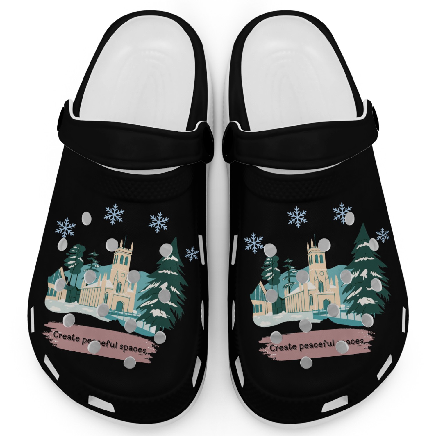 CREATE PEACEFUL SPACES Clogs