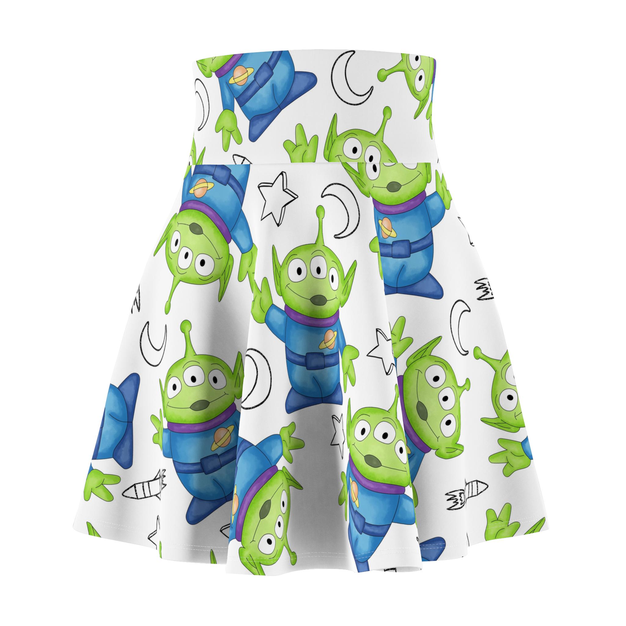 White Toy Story Aliens ooooh Outer space 5k run skirt Marathon Weekend 26 Dopey Challenge Weekend women's running run skirt bounding