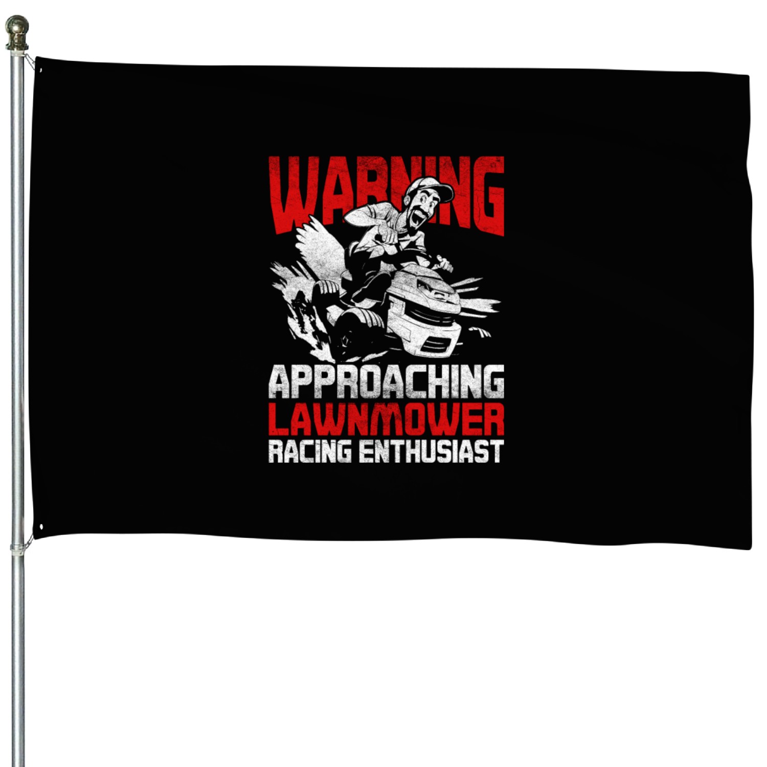 Lawn Mower Racing Lawnmower Enthausiast House Flags