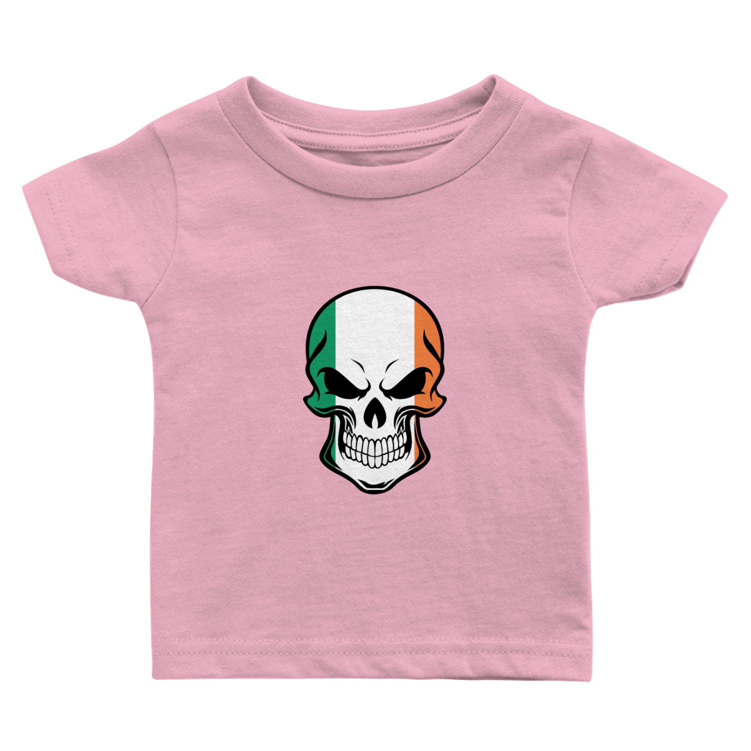Irish Flag Skull Baby T Shirts