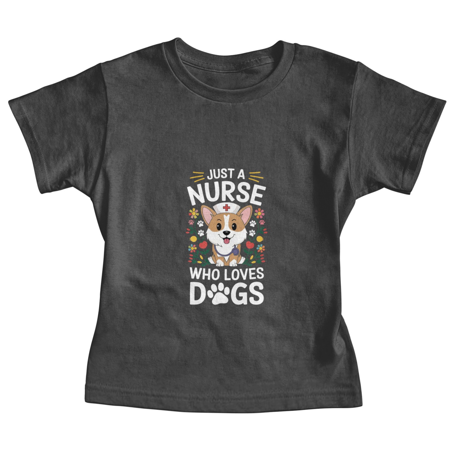 Just A Nurse Who Loves Dogs Baby Tees