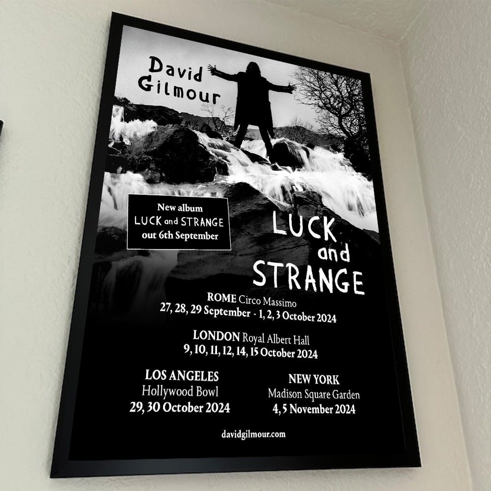 DAVID GILMOUR- 2024 TOUR poster, Home Decor