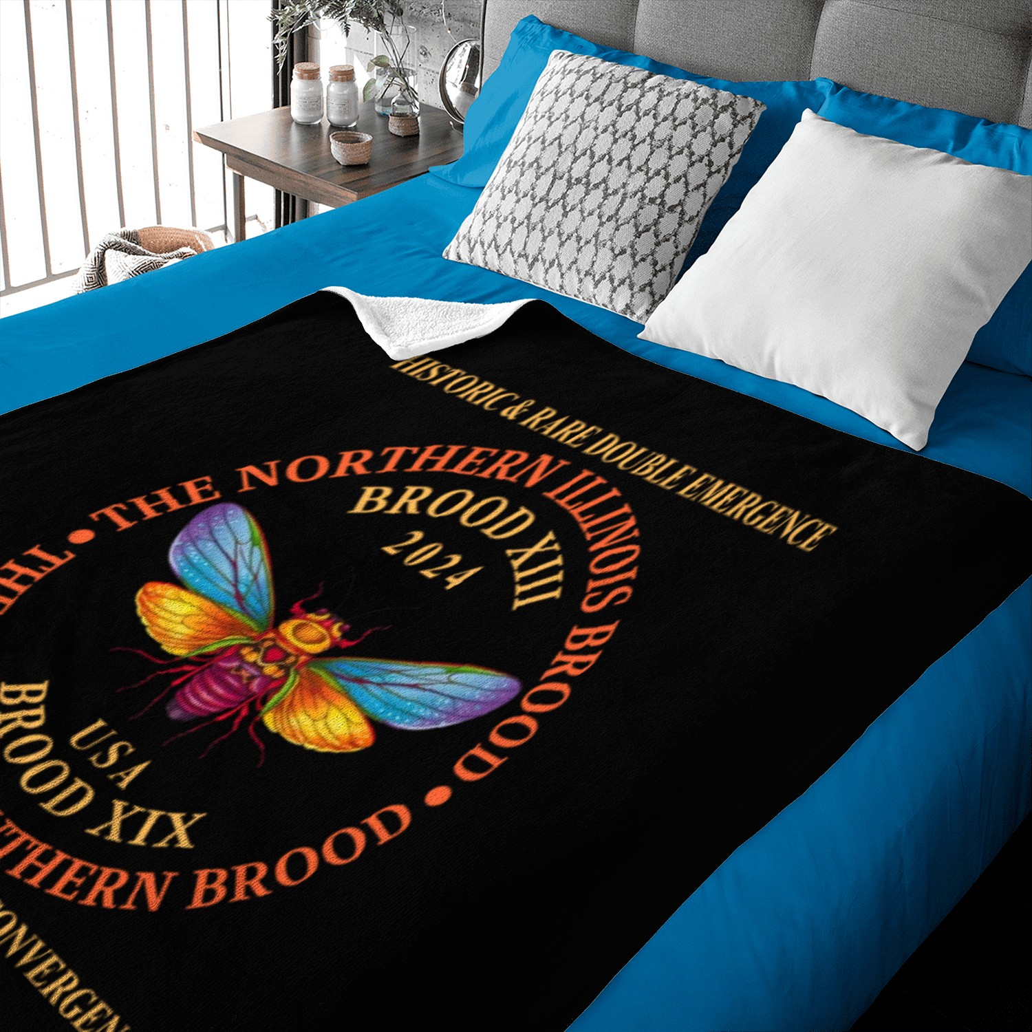 Cicada 2024 Event Brood XIX & XIII Emergence Baby Blankets