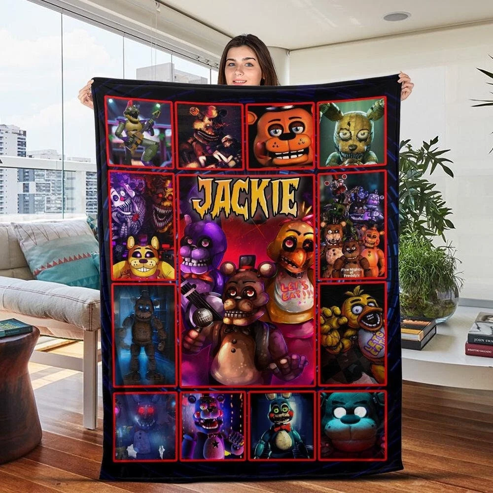 Customized Five Nights at Freddy's Blanket, FNAF Blanket, FNAF Baby Blanket