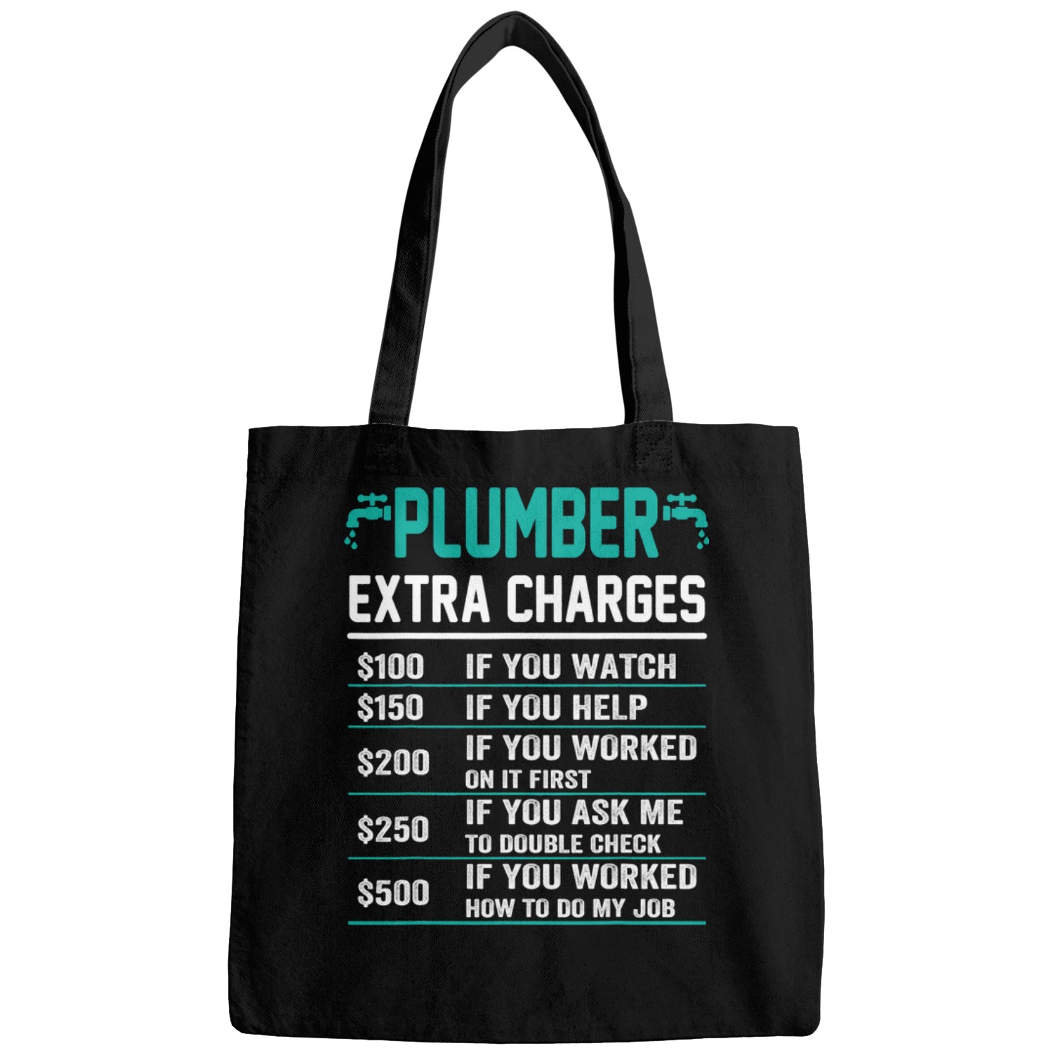 Plumbers Job Extra Charges Hourly Rate Plumbing Bags
