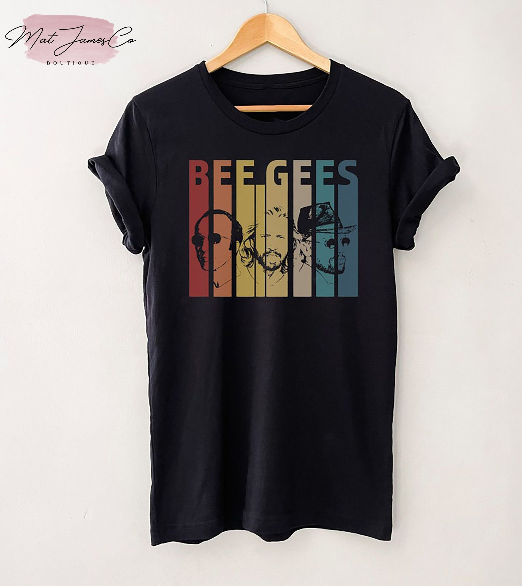 Bee Gees Band Retro Vintage T-Shirt, Bee Gees Band Tshirt