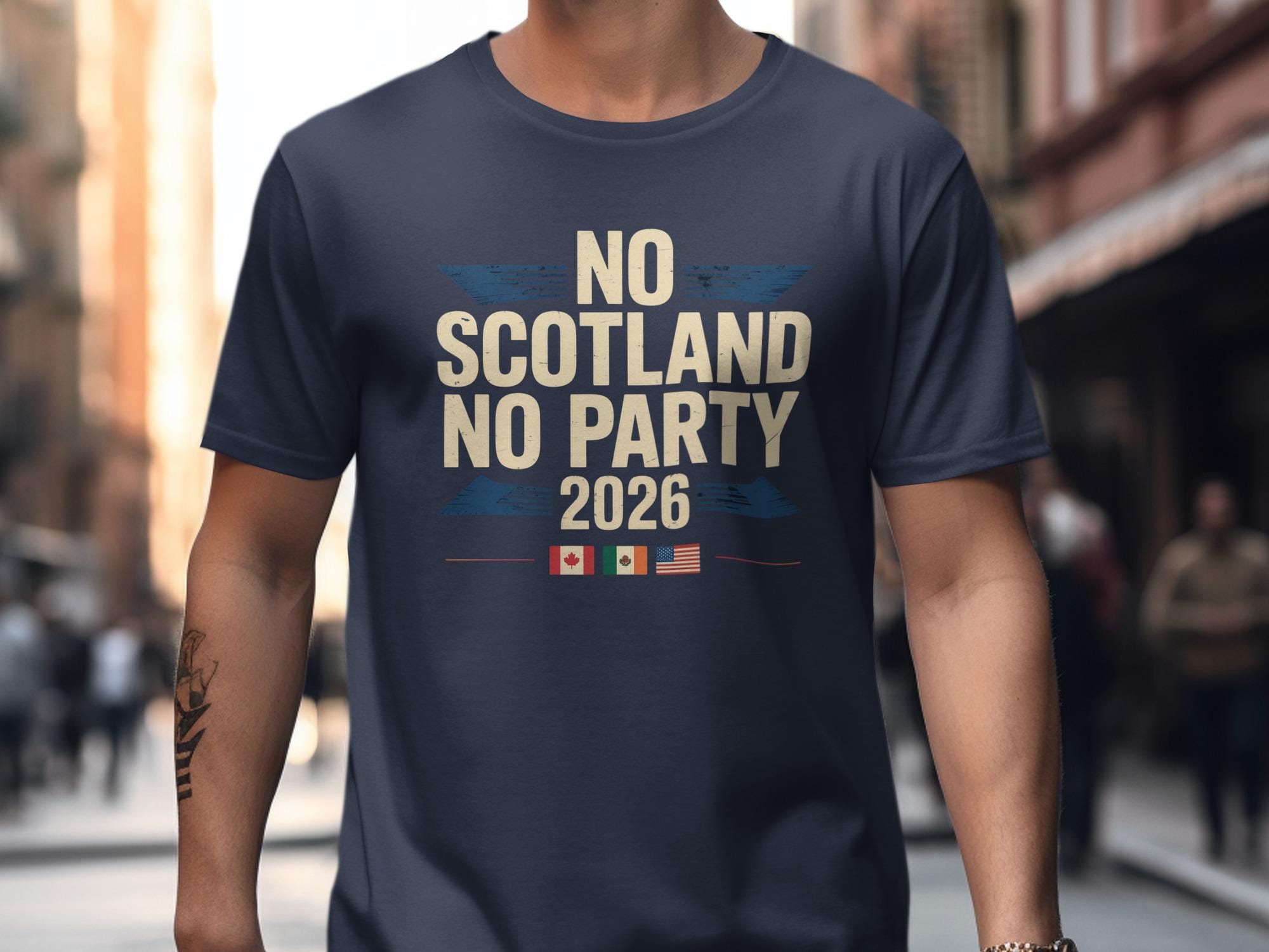 No Scotland No Party 2026 Shirt, Scotland World Cup T-Shirt, Tartan Army Top