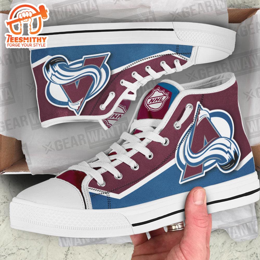 Colorado Avalanche Men's High Top Sneakers