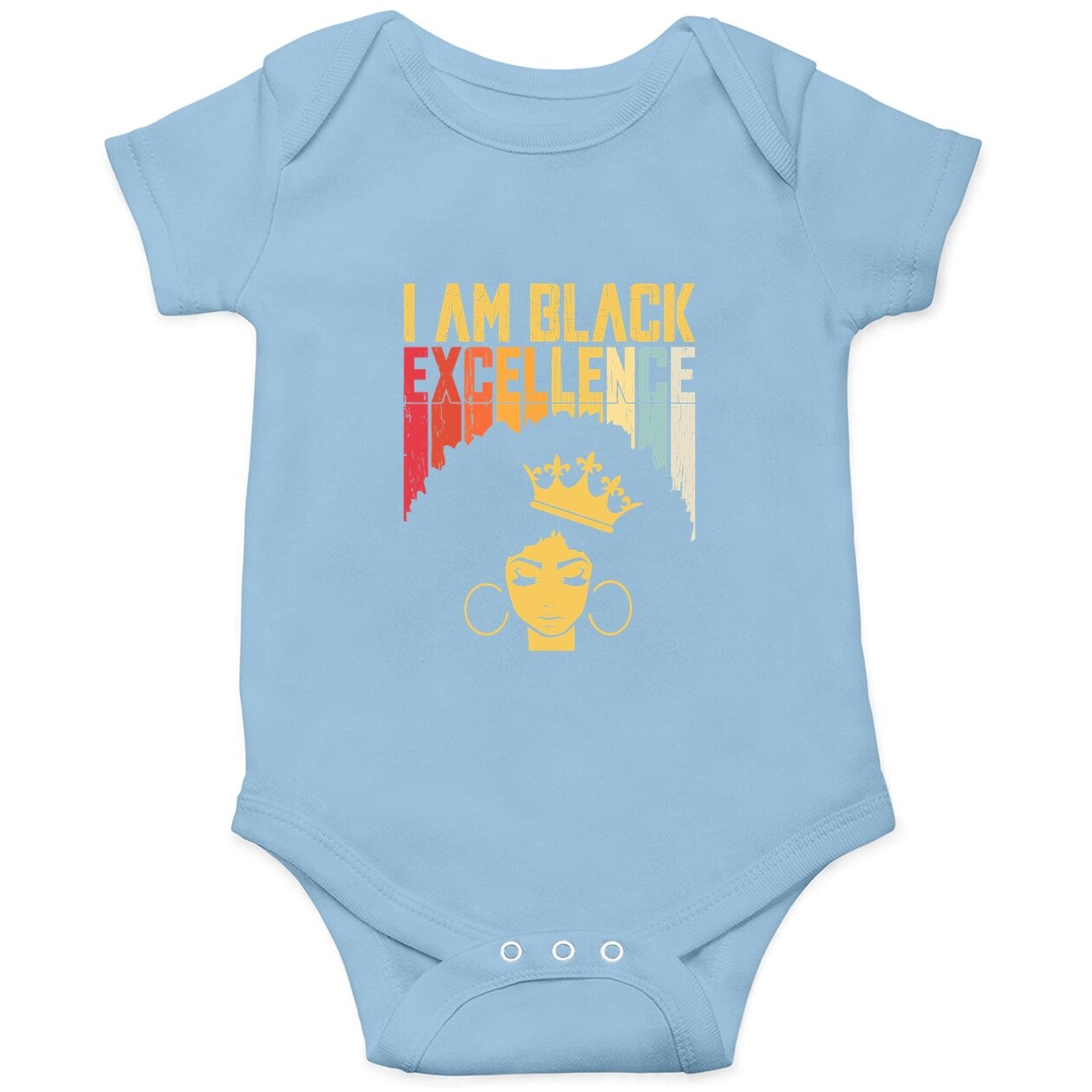 Retro Vintage Black Excellence African Pride History Month Baby Bodysuit