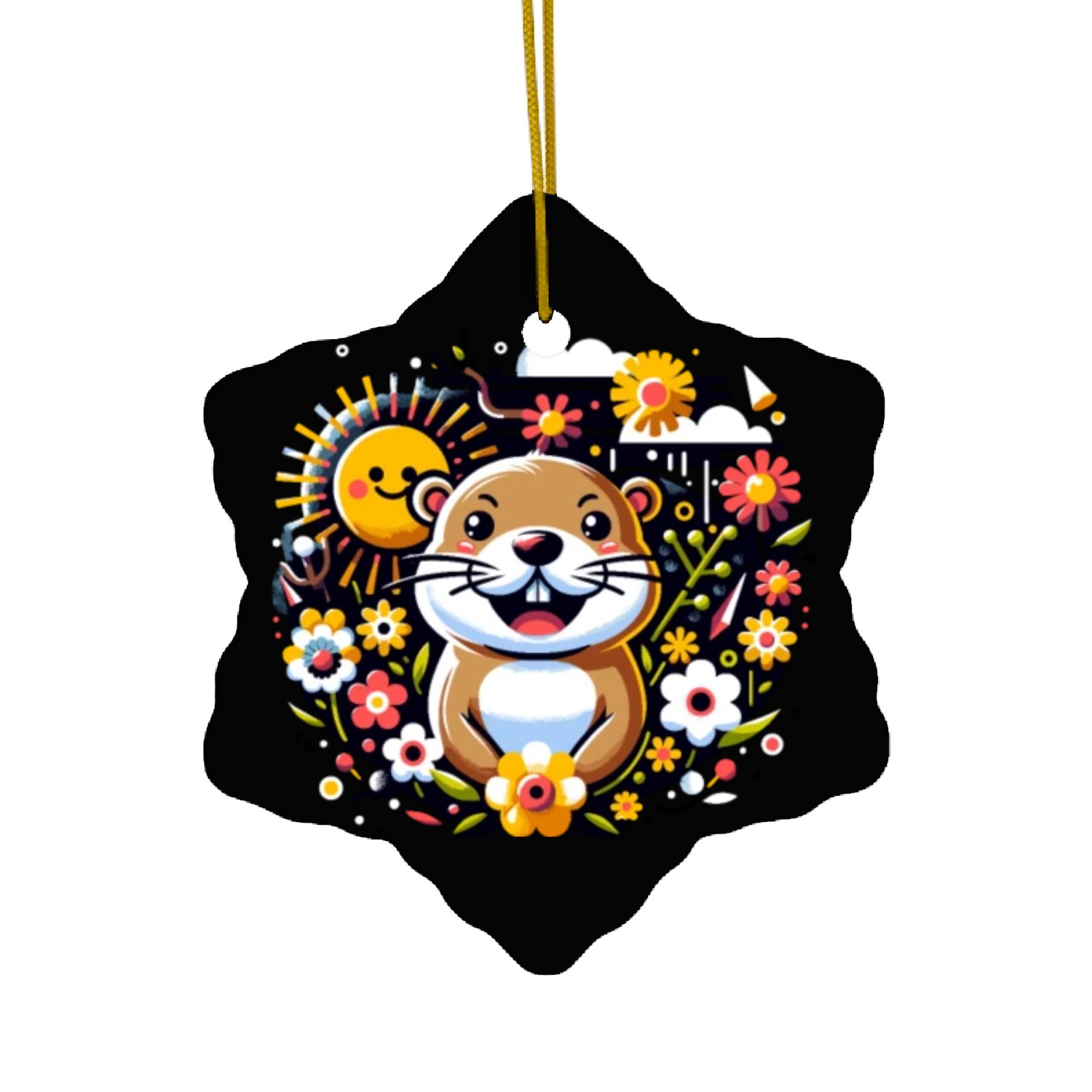 Groundhog Day 2024 Enthusiast February 2nd Ceramic Ornaments