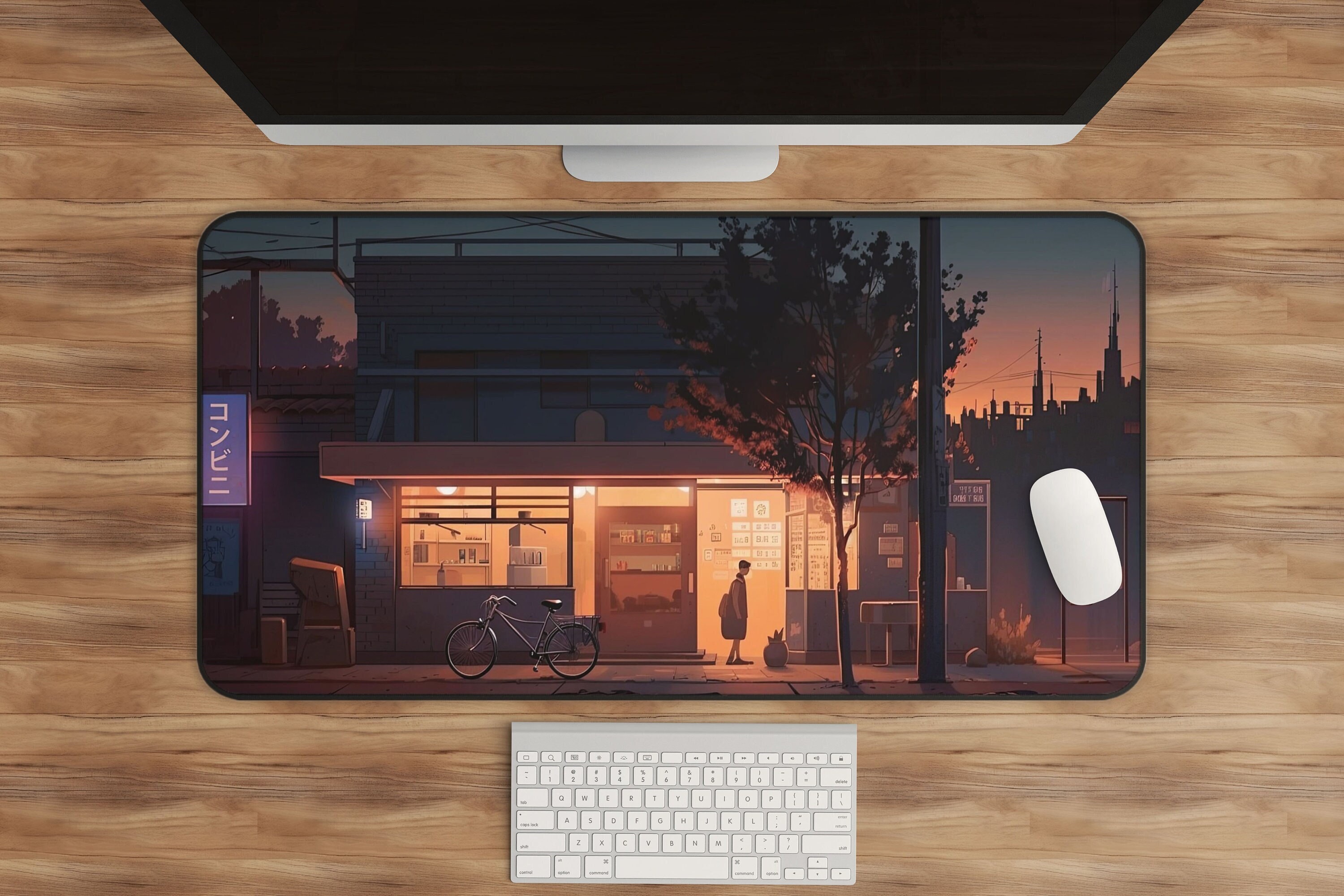 Anime Mouse Pad, Japanese Aesthetic Desk Decor