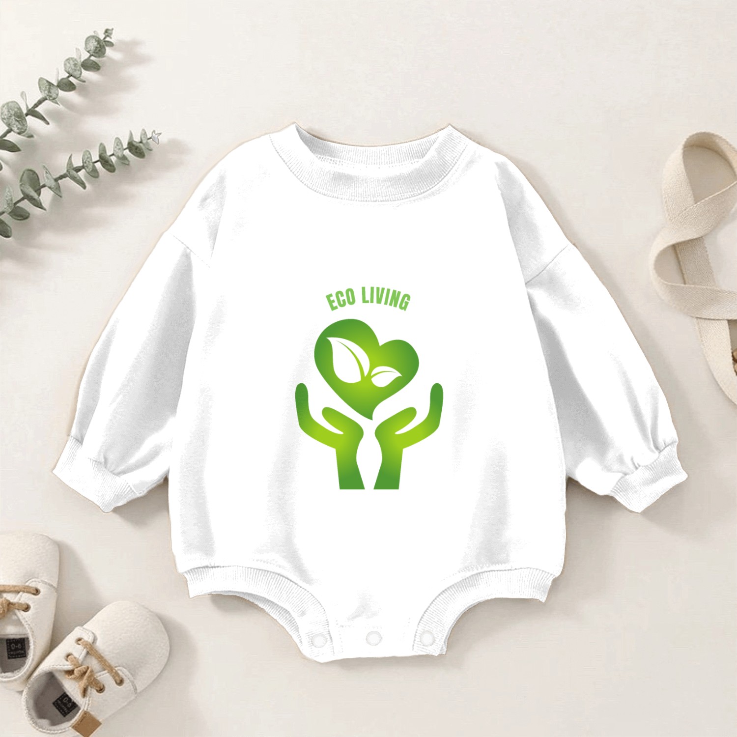 Ecoliving Baby Romper Sweatshirts