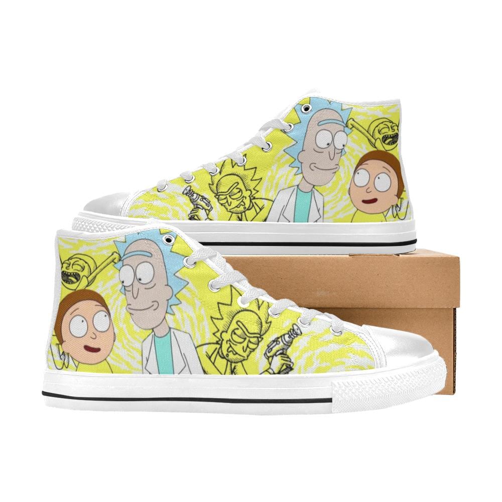 Rick and Rickandmorty High Top Shoes Sneakers, Birthday Gift for Him Her