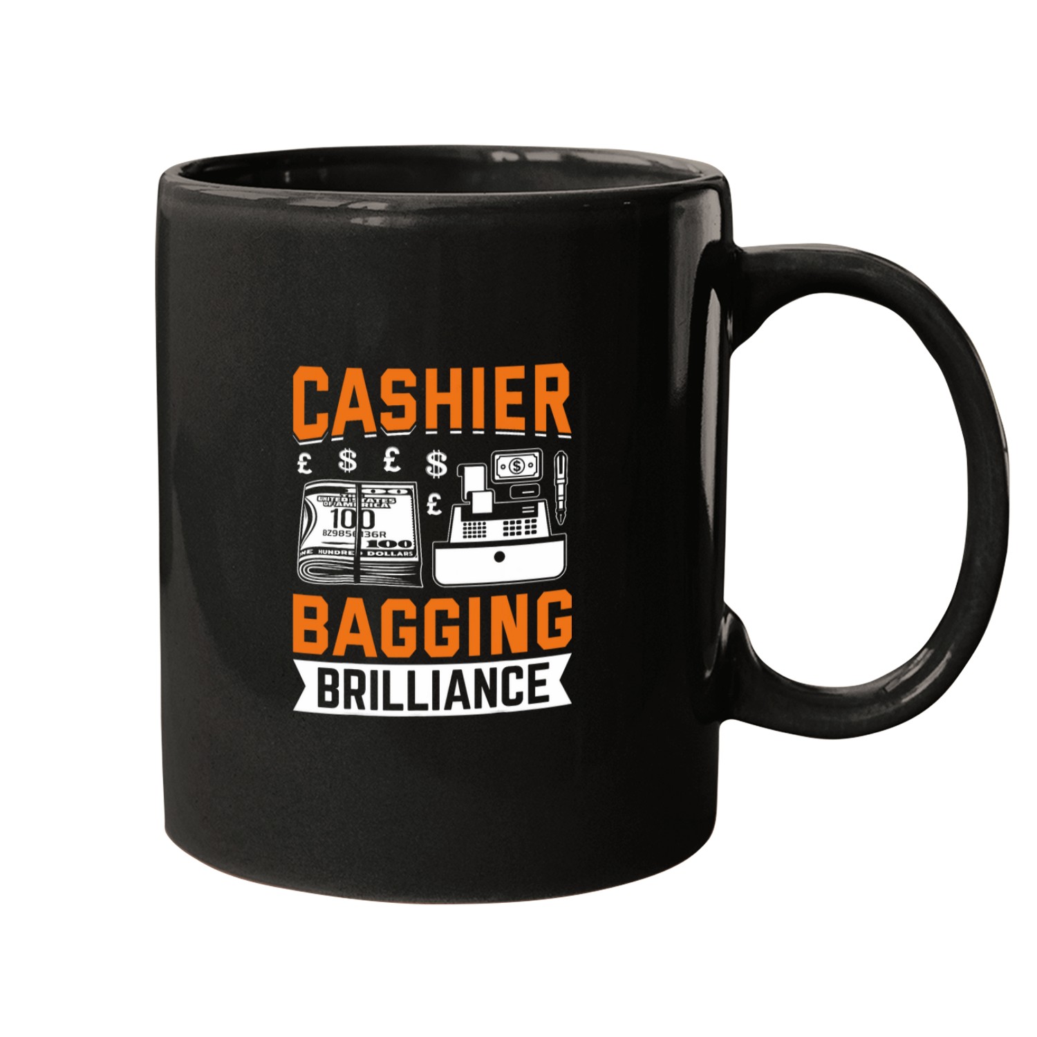 Cashier Bagging Brilliance Mugs