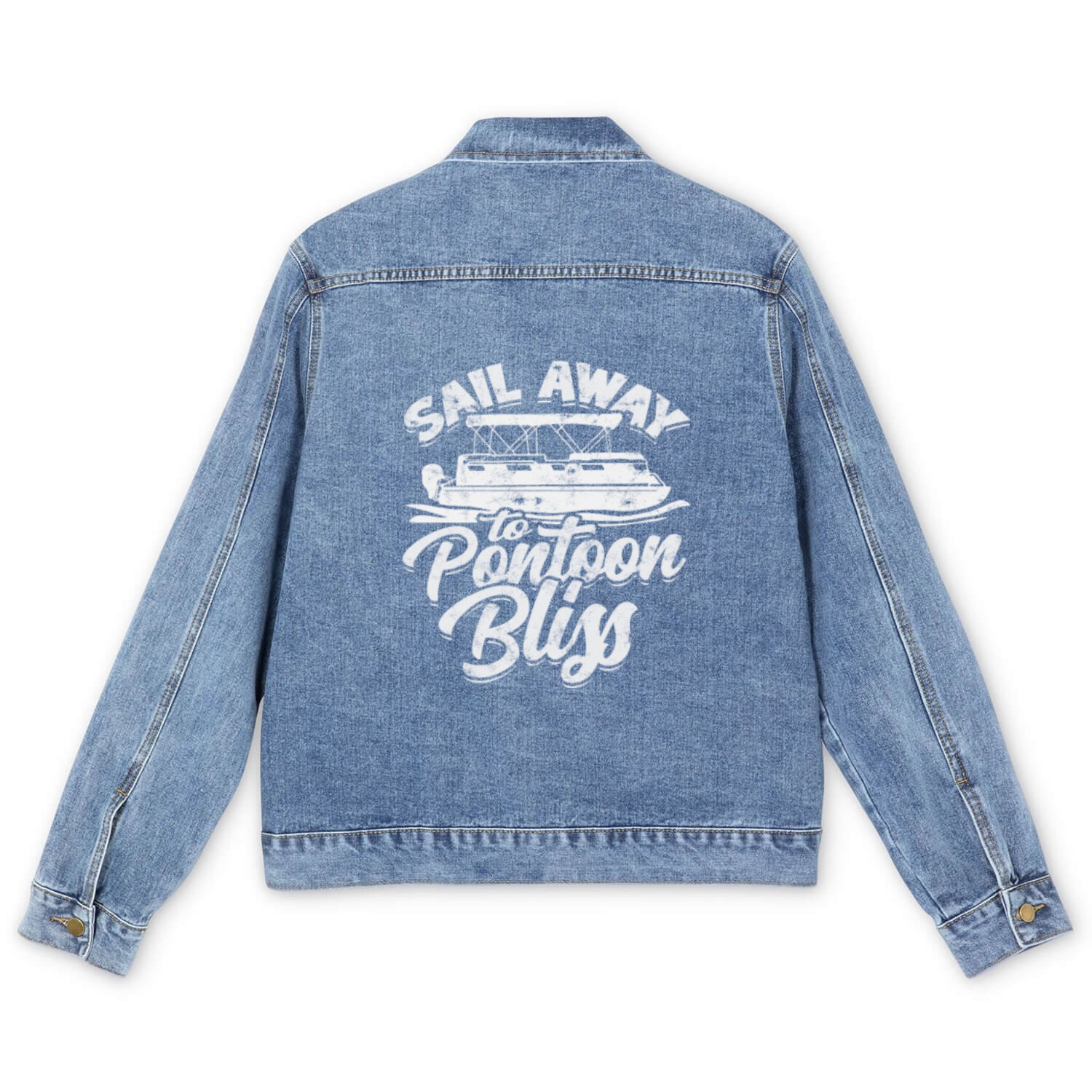 Sail away to pontoon bliss - Pontoon Men's Denim Jackets