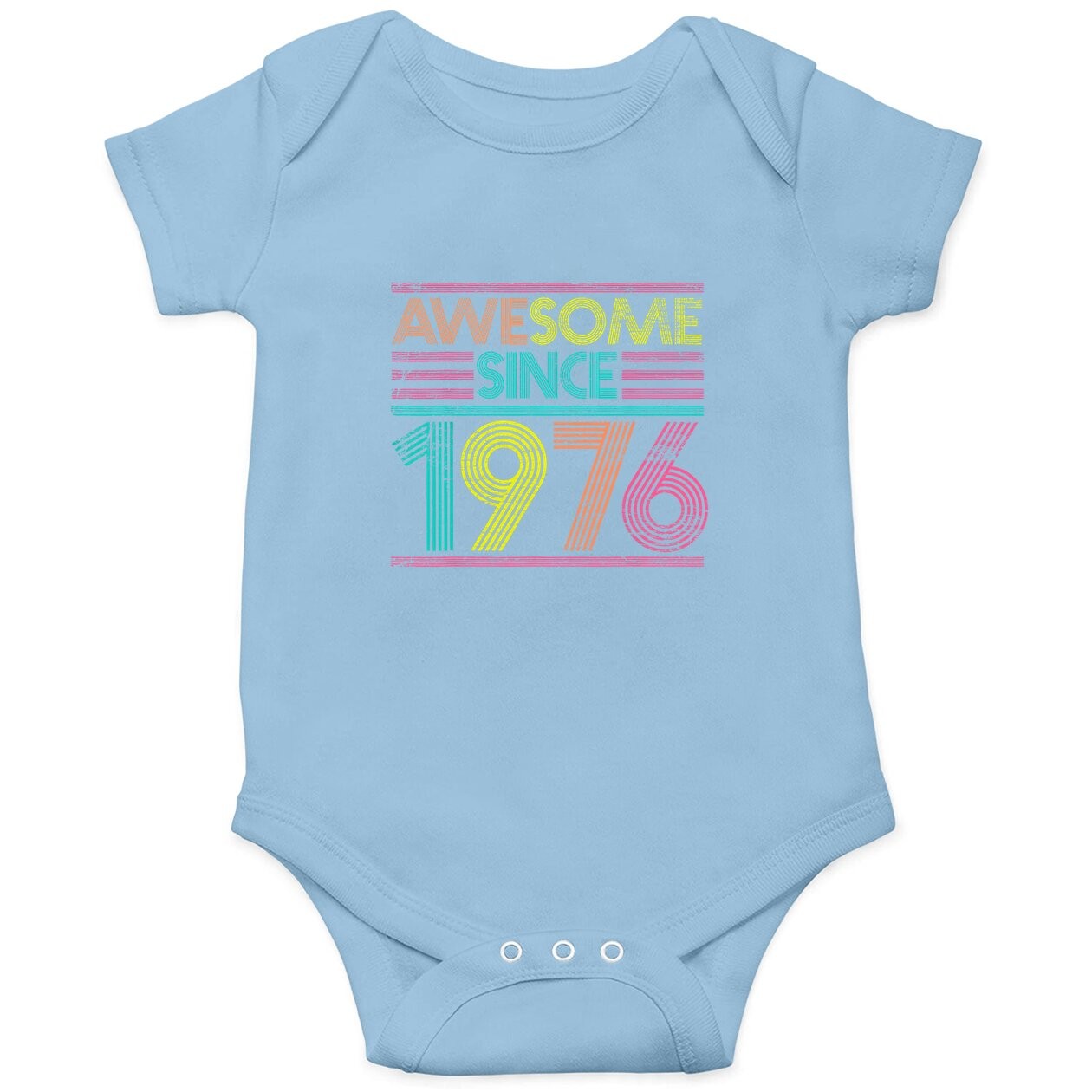 Awesome Since 1976 45th Birthday Gifts 45 Years Old Baby Bodysuit