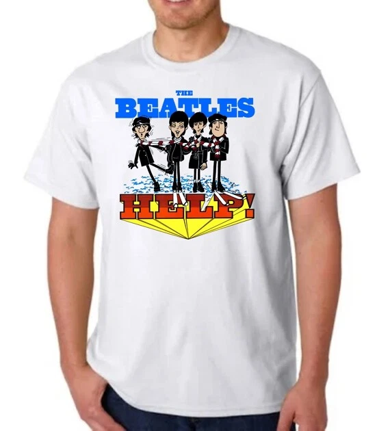 The Beatles Saturday Morning Cartoon Help Vintage Reproduction T-Shirt