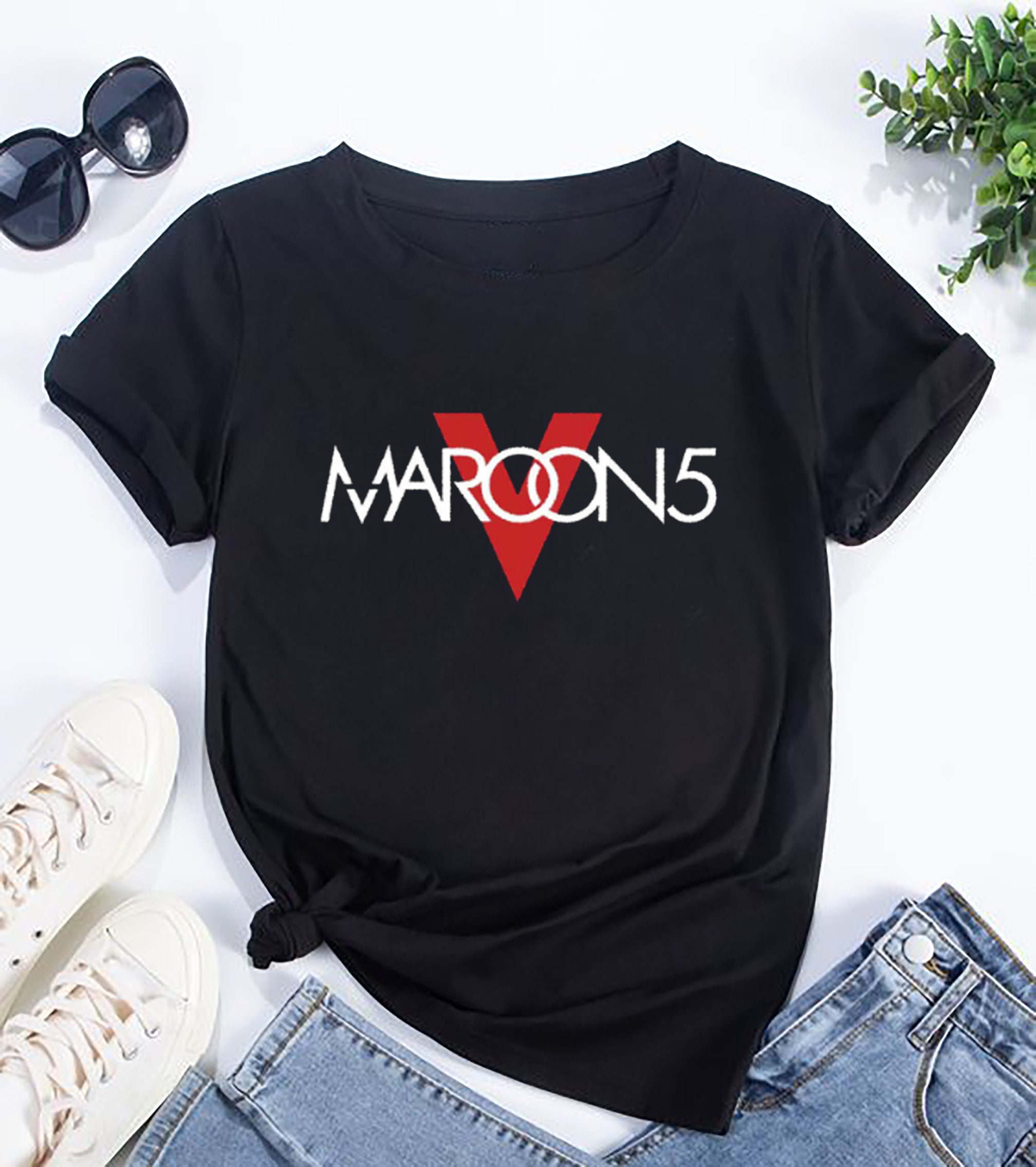 Maroon 5 Band Logo Shirt, Maroon 5 Band 2024 Tour Shirt, Maroon 5 Vintage Shirt