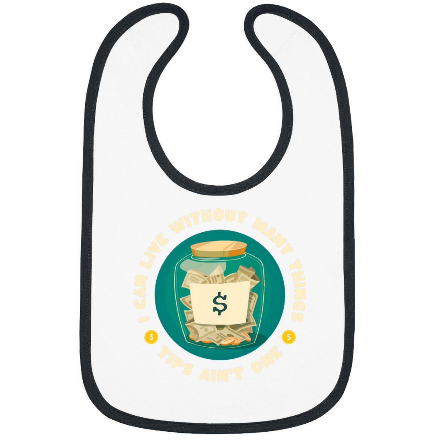 Cant Live Without Tips 2Server Restaurant Waiter Waitress Bibs