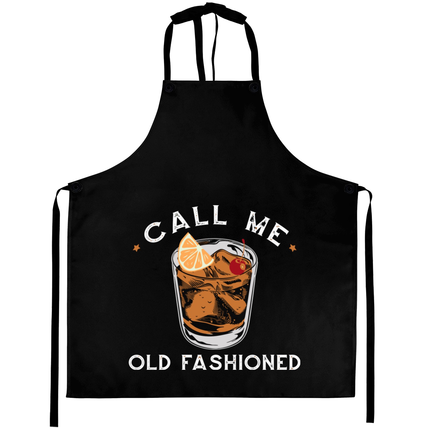 Call Me Old Fashioned Whiskey Drinking Aprons
