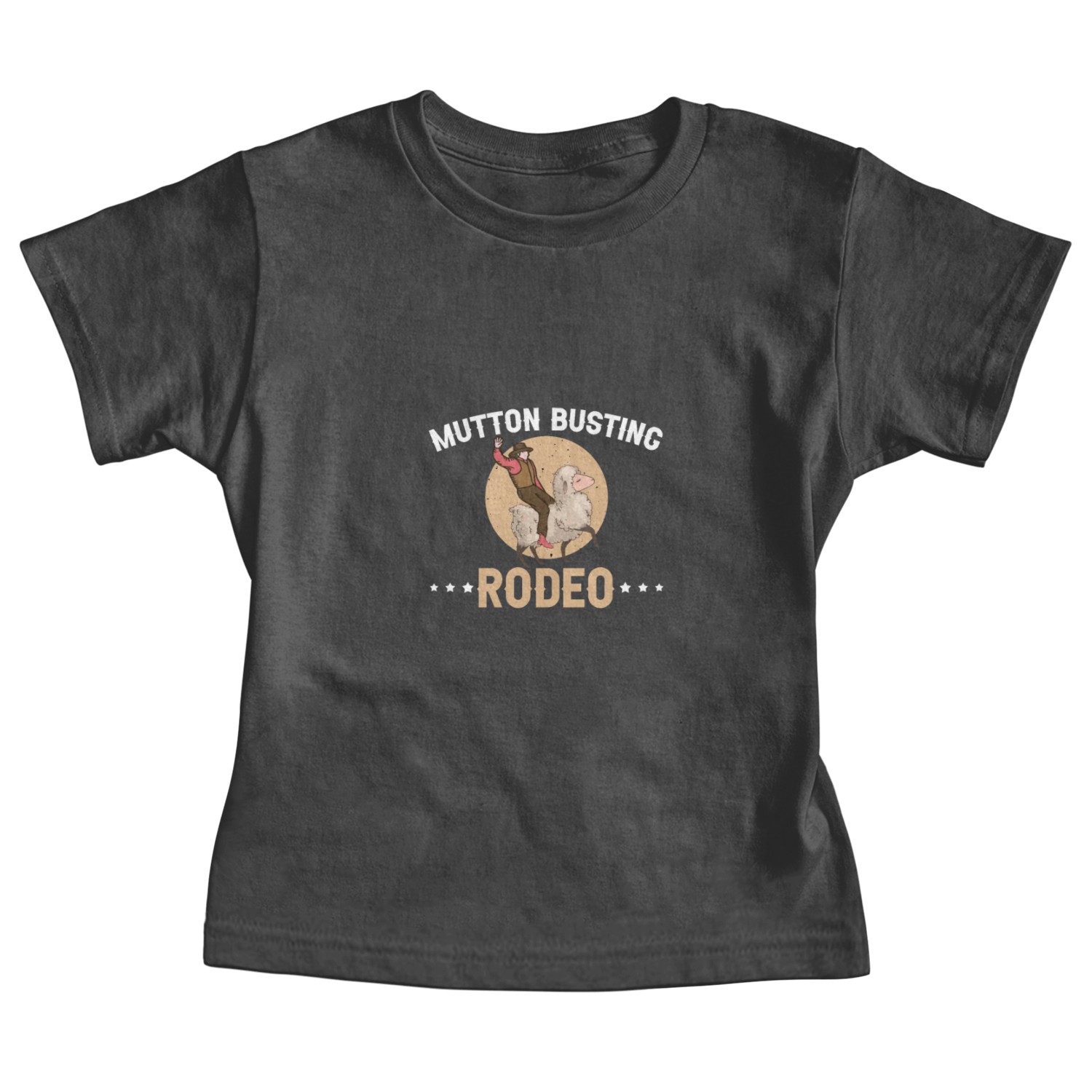 Mutton Busting Rodeo Western Sheep Rider Baby Tees