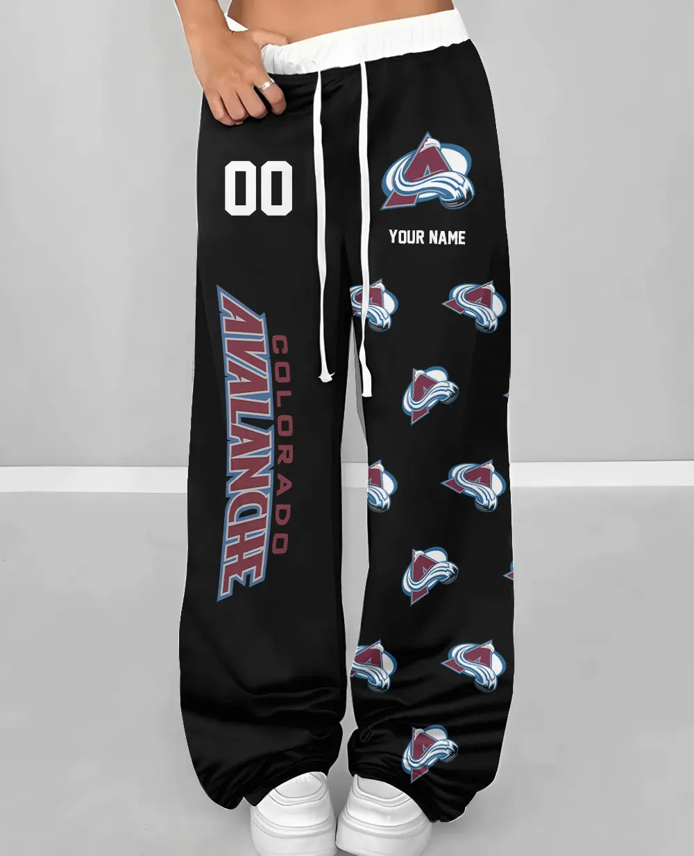 Colorado Avalanche NHL Personalized Wide Leg Lounge Pants