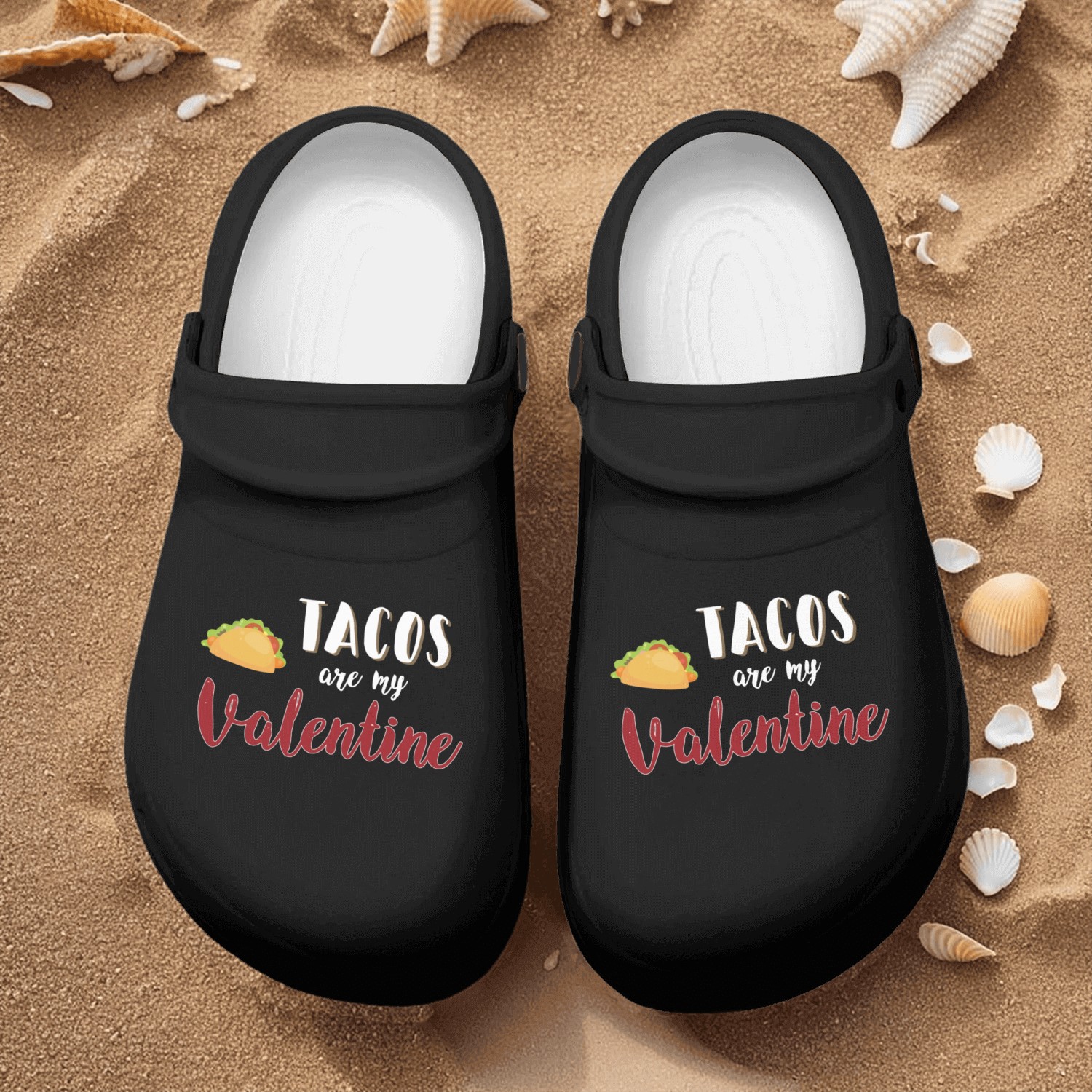 Tacos Are My Valentine Gift For Valentine Valentin Nurse Clogs