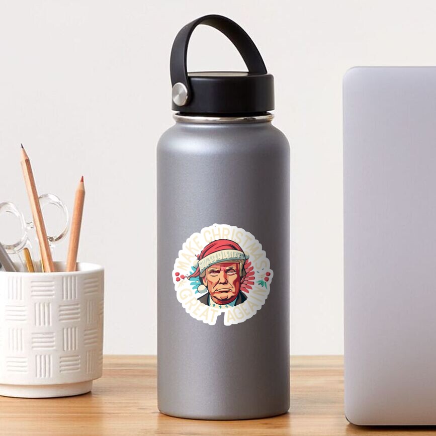 Trump Make Christmas Great Again Ugly Christmas Sweaters Sticker