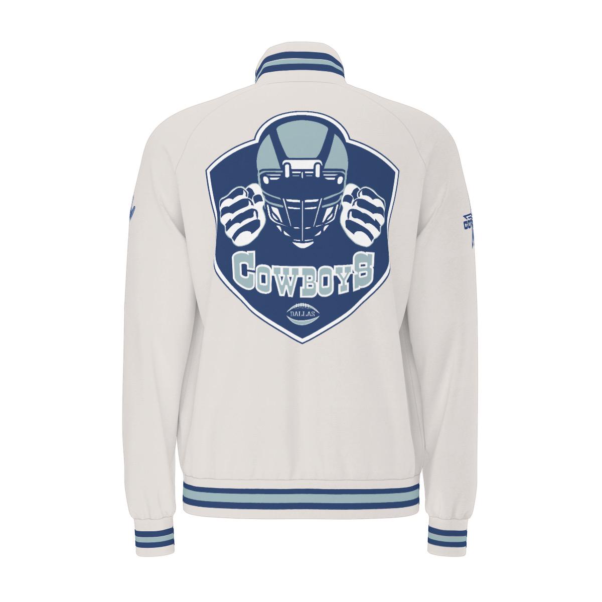 Dallas Cowboys Raglan-Sleeve Stand Collar Jacket